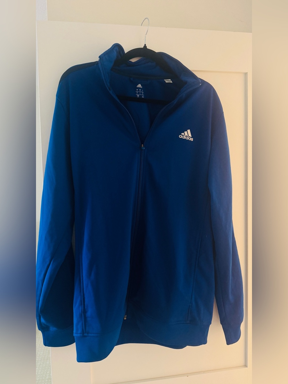 Adidas Kids' Royal Blue Zip-Up Jacket largeike new